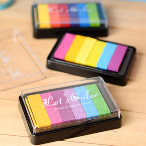 Rainbow Colour Ink Pad 30 pcs/lot