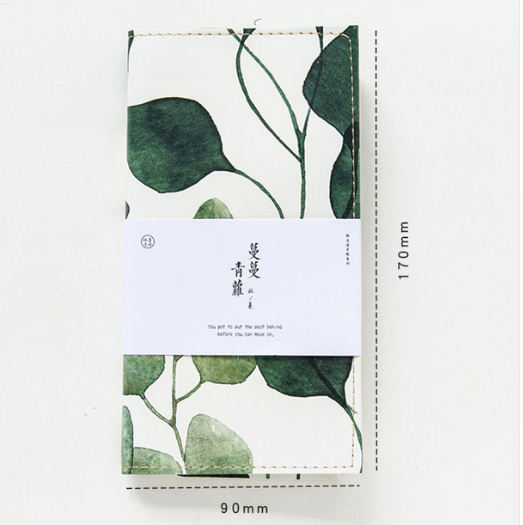 Fresh Plants Bullet Journal Portable Leather Notebook
