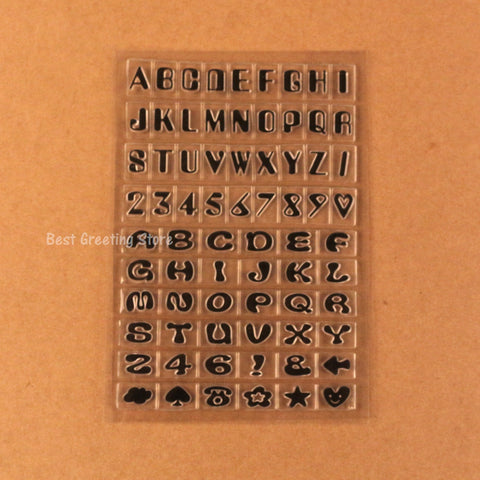 English Font Stamps (Mini Letter Alphabet Stamps)